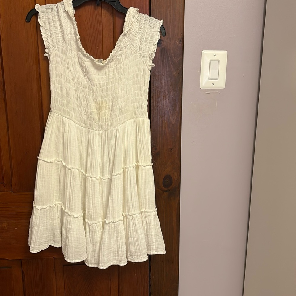 White american eagle sun dress